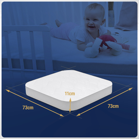 Materac do Łóżeczka Waldin 7w1 73x73 Lekko zaokrąglone rogi