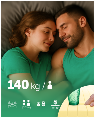 Materac 160x200 Fizjomax® Adult Poleca Mama Fizjoterapeuta