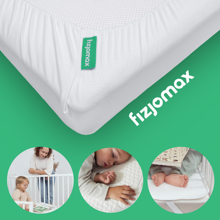 Prześcieradło do łóżeczka 120x60 bambusowe z gumką Poleca Mama Fizjoterapeuta