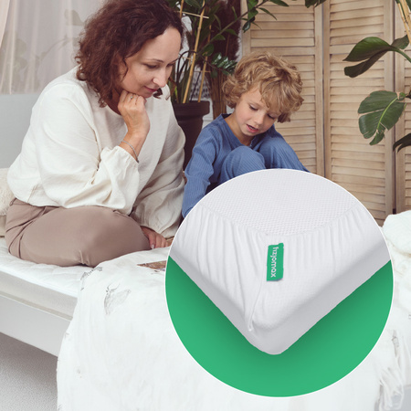 Prześcieradło do łóżka 80x180 / 80x190 / 80x200 bambusowe z gumką Poleca Mama Fizjoterapeuta