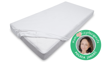 Prześcieradło do łóżka 160x80 bambusowe z gumką Poleca Mama Fizjoterapeuta