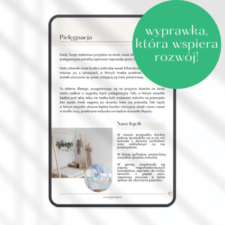 Wyprawka okiem fizjoterapeuty - Ciążowy e-book od Mamy Fizjoterapeuty