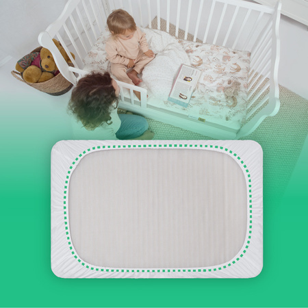 Prześcieradło do łóżka 160x80 bambusowe z gumką Poleca Mama Fizjoterapeuta