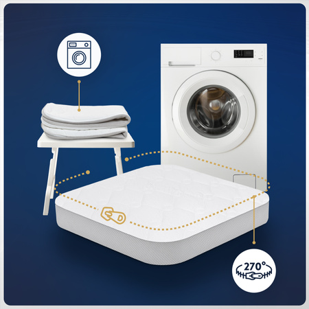 Materac do Łóżeczka Waldin 7w1 73x73 Lekko zaokrąglone rogi