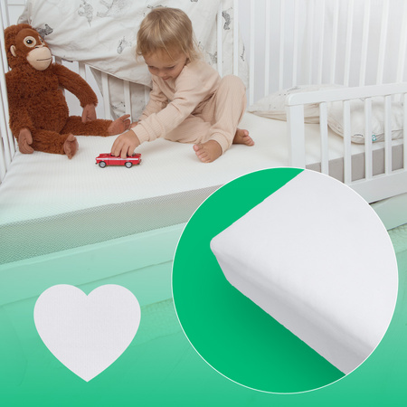 Prześcieradło do łóżka 160x80 bambusowe z gumką Poleca Mama Fizjoterapeuta