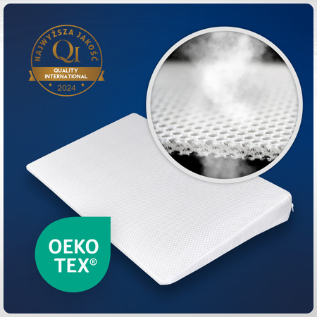 Poduszka Klin do Łóżeczka Antyrefluksowa dla Niemowląt 70x38x7