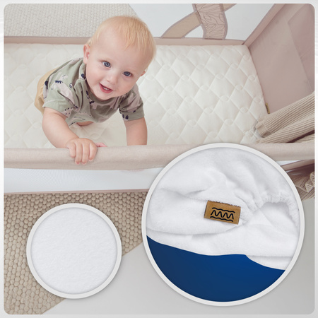 Prześcieradło do Małej Dostawki lub Kołyski Dopasowane z Gumką na Materac