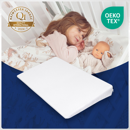 Poduszka Klin do Łóżeczka Antyrefluksowa dla Niemowląt 70x38x7